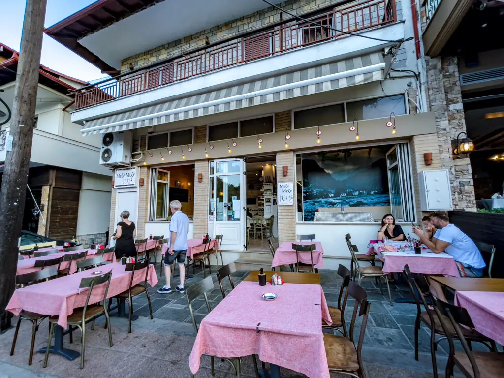 mele mele restaurant litochoro greece - laugh travel eat