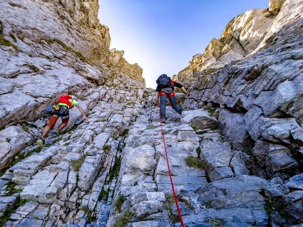 mytikas ascent Chondronmesorachi Ridge mount olympus litochoro greece - laugh travel eat