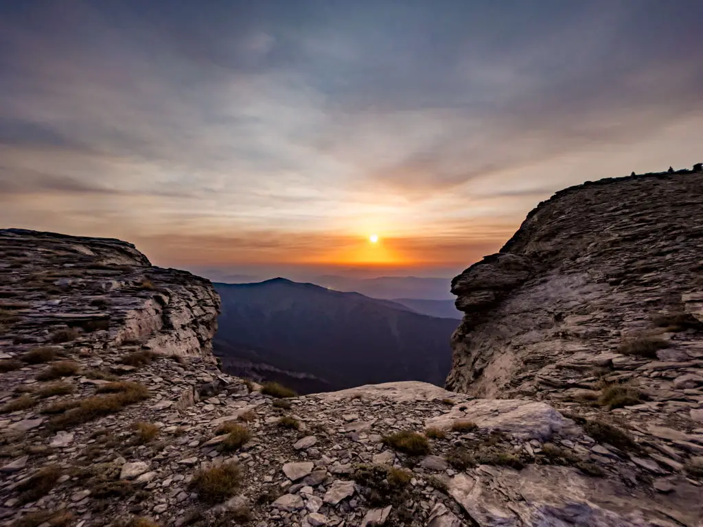 sunset by Chondronmesorachi Ridge mount olympus litochoro greece - laugh travel eat-4