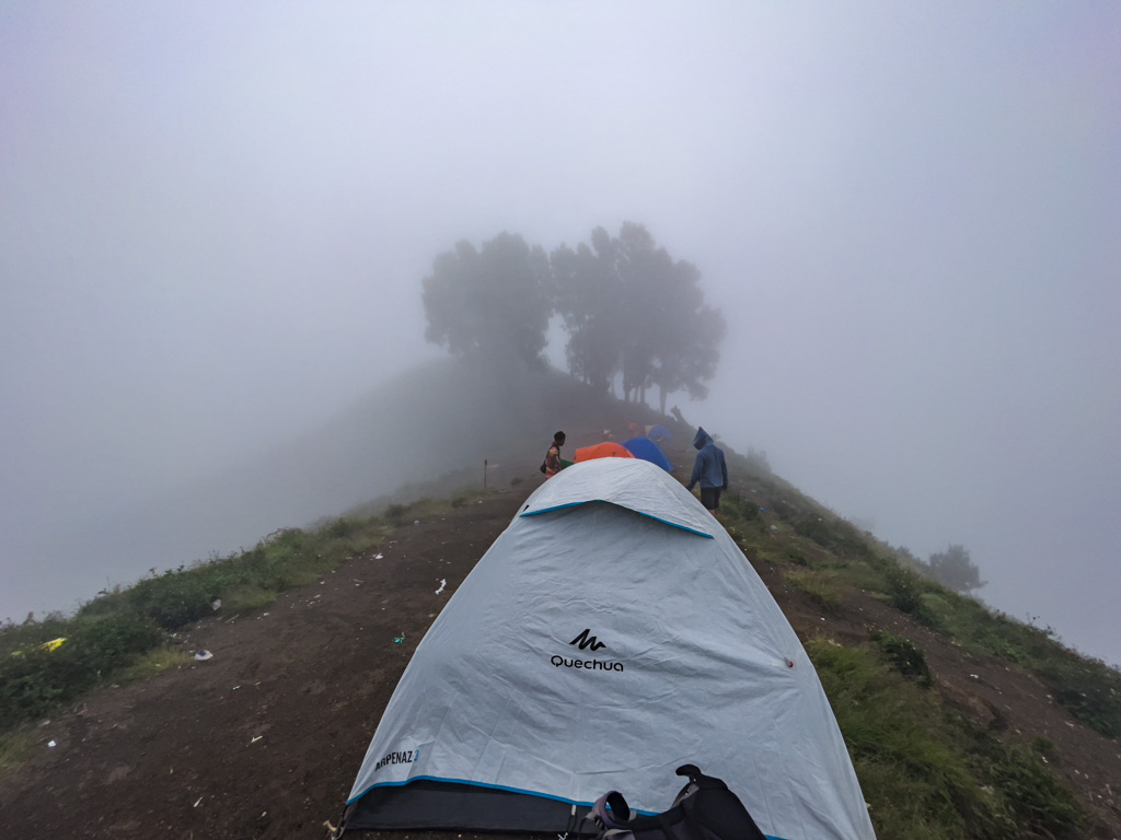 campsite sembalun route mount rinjani trek lombok indonesia - laugh travel eat