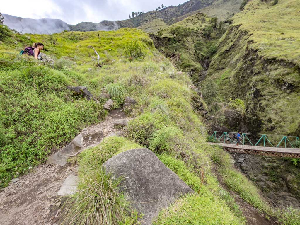campsite sembalun to crater lake mount rinjani trek lombok indonesia - laugh travel eat
