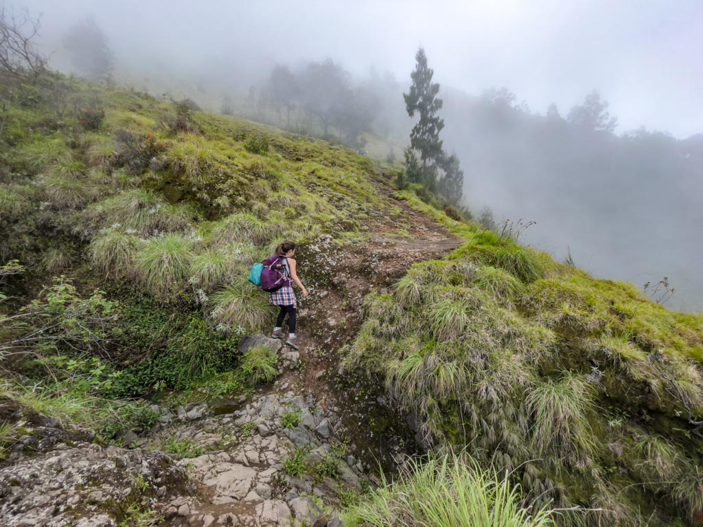 campsite sembalun to crater lake mount rinjani trek lombok indonesia - laugh travel eat
