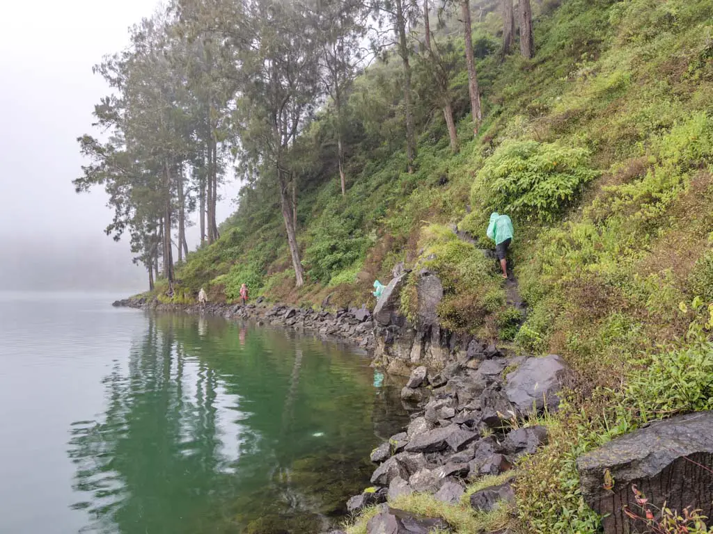 crater lake to senaru route campsite mount rinjani trek lombok indonesia - laugh travel eat