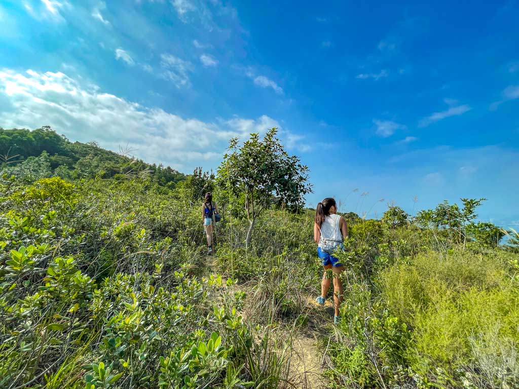 easter island rock to dinosaur egg cluster hike lantau island hong kong - laugh travel eat