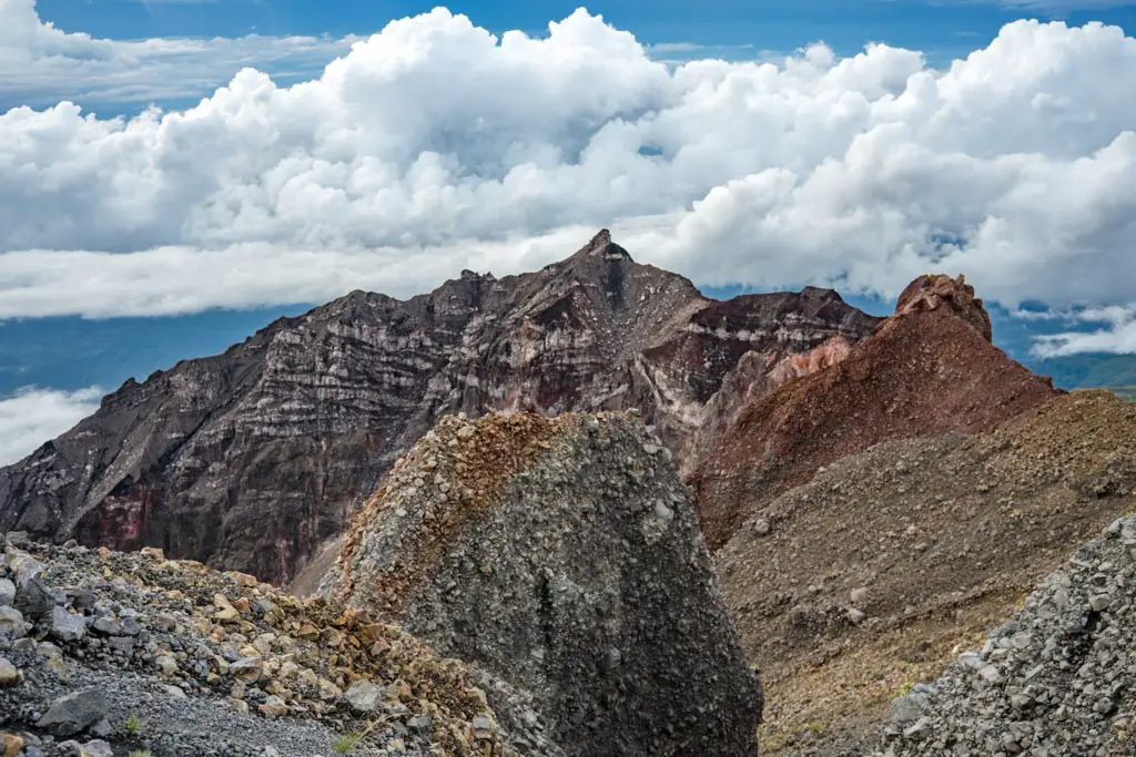 photo at view summit mount rinjani trek lombok indonesia - laugh travel eat