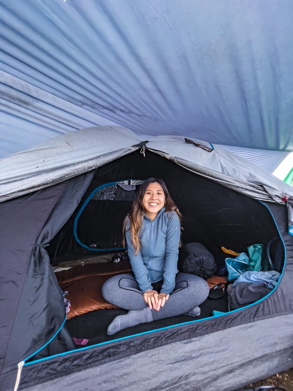 tent campsite sembalun route mount rinjani trek lombok indonesia - laugh travel eat