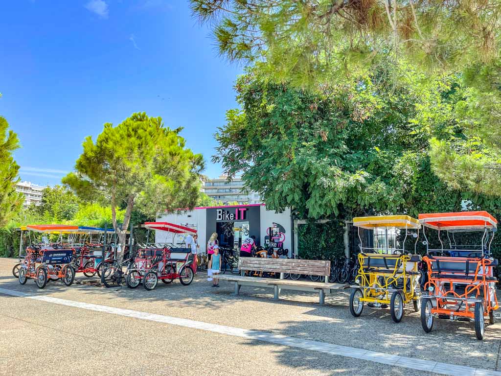 BikeIT along the Nea Paralia thessaloniki greece - laugh travel eat