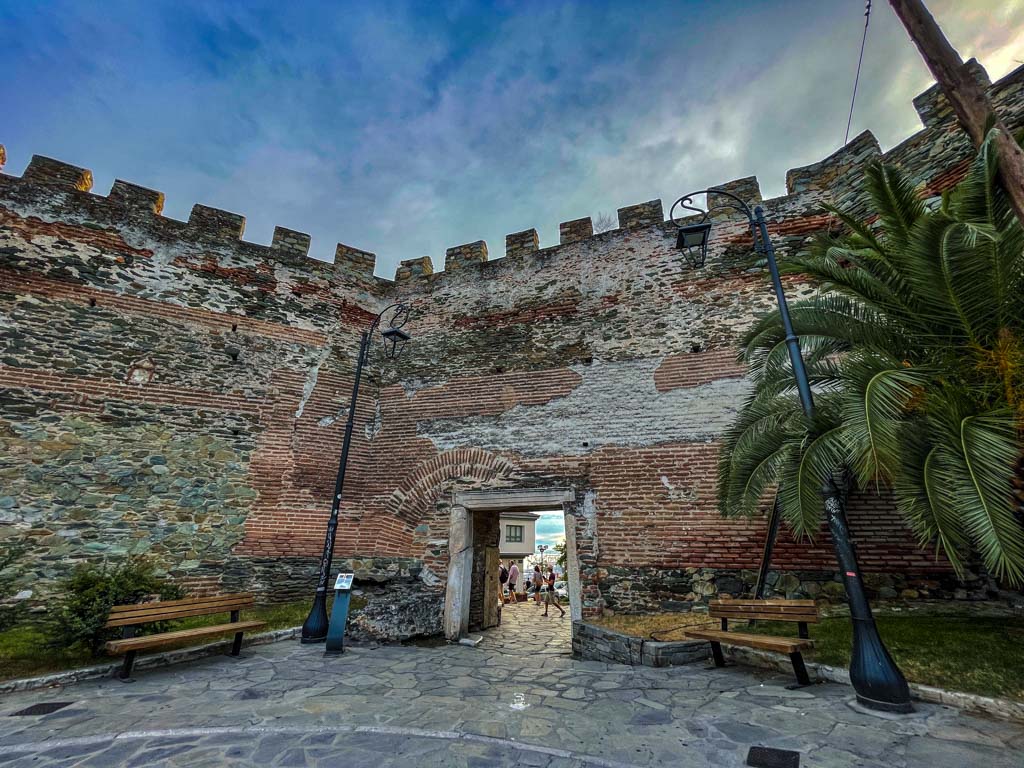 Portara and Anna Palaiologina Gate thessaloniki greece - laugh travel eat