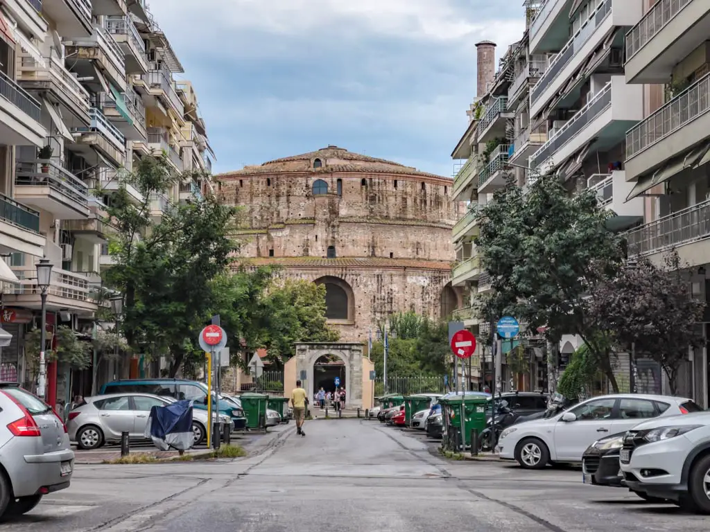Rotunda from afar thessaloniki greece - laugh travel eat