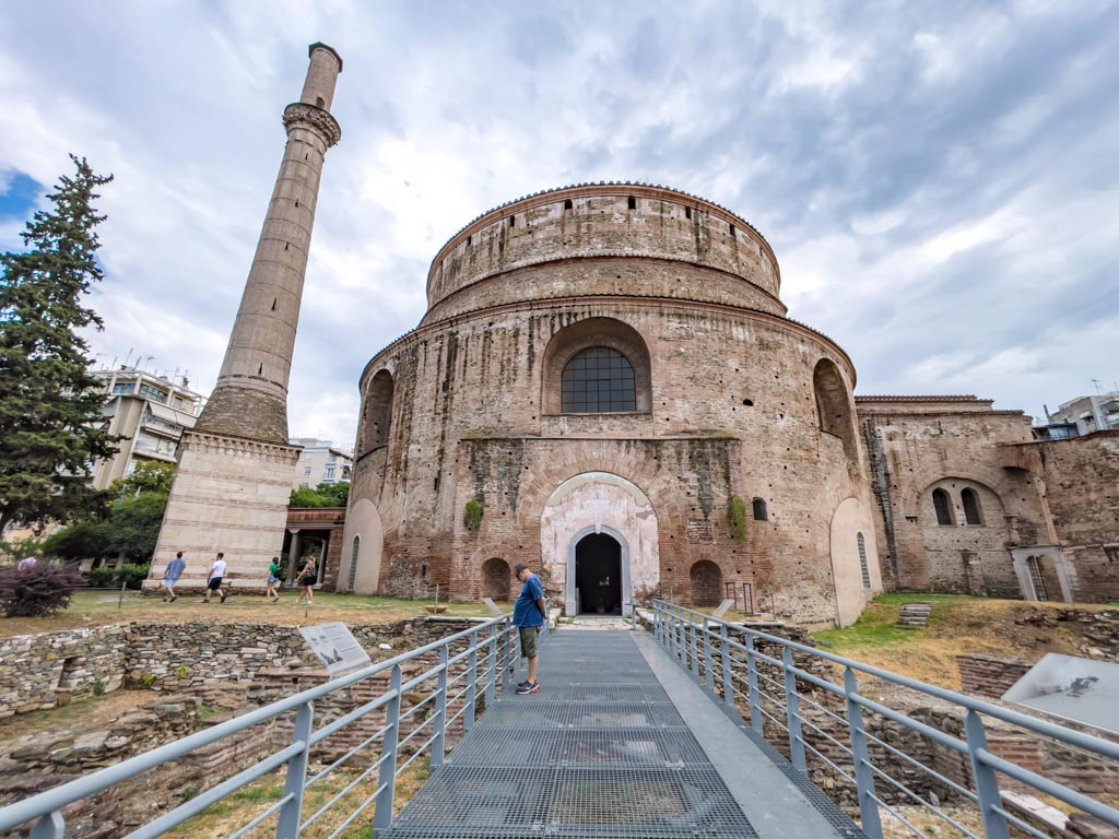 back of Rotunda thessaloniki greece - laugh travel eat