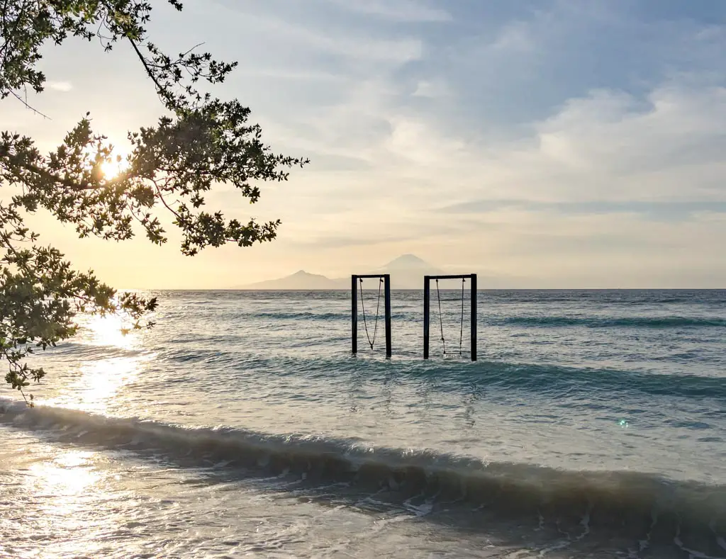 gili swing gili trawangan lombok indonesia - laugh travel eat