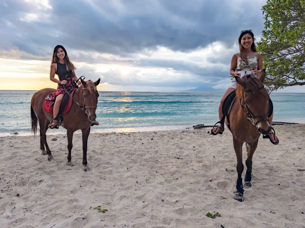 horse ridiging gili trawangan lombok indonesia - laugh travel eat