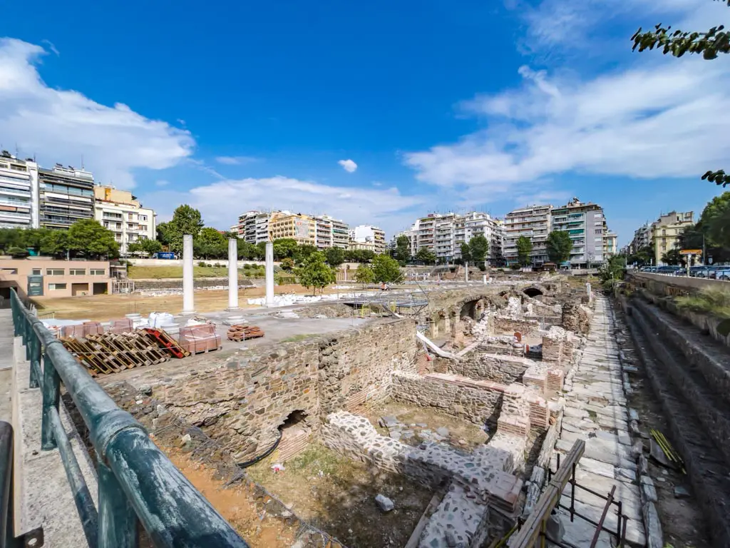 roman forum thessaloniki greece - laugh travel eat