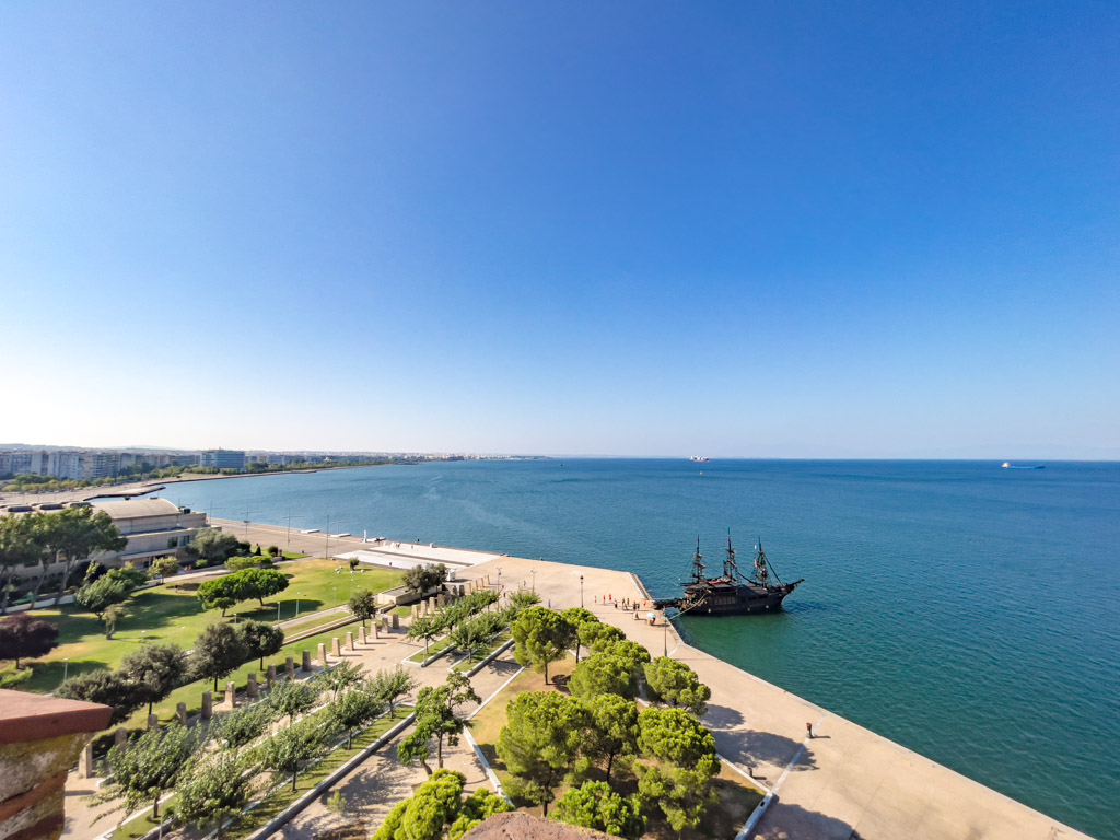 view from top of White Tower thessaloniki greece - laugh travel eat