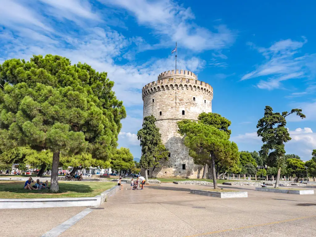 white tower thessaloniki greece - laugh travel eat