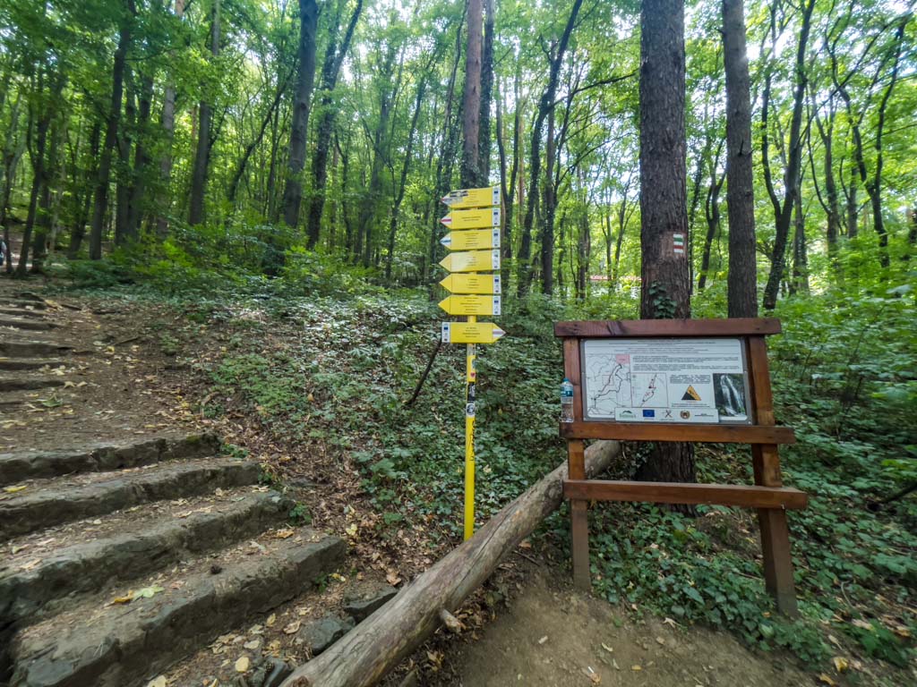 boyana trail start board vitosha sofia bulgaria - laugh travel eat