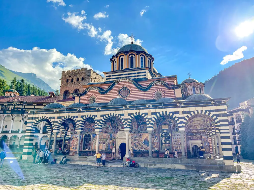 church rila monastery from sofia bulgaria - laugh travel eat