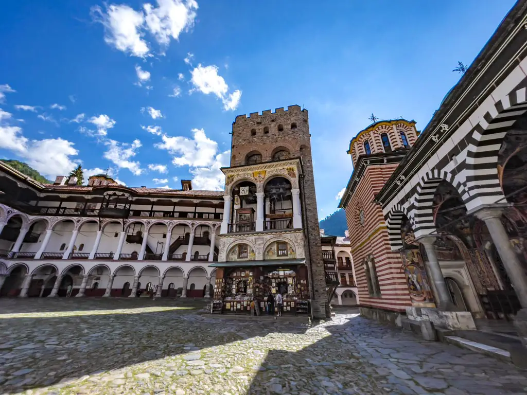 oldest tower rila monastery day trip from sofia bulgaria - laugh travel eat
