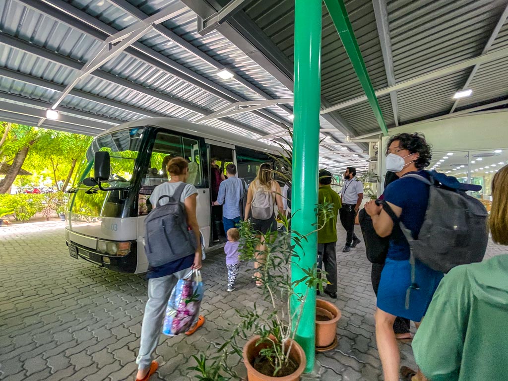 domestic transfer to Villa Park Sun Island Maldives - laugh travel eat