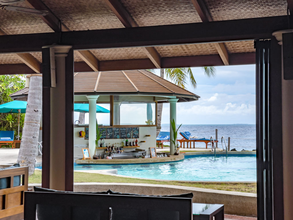 poolside bar Royal Island Resort Maldives - laugh travel eat