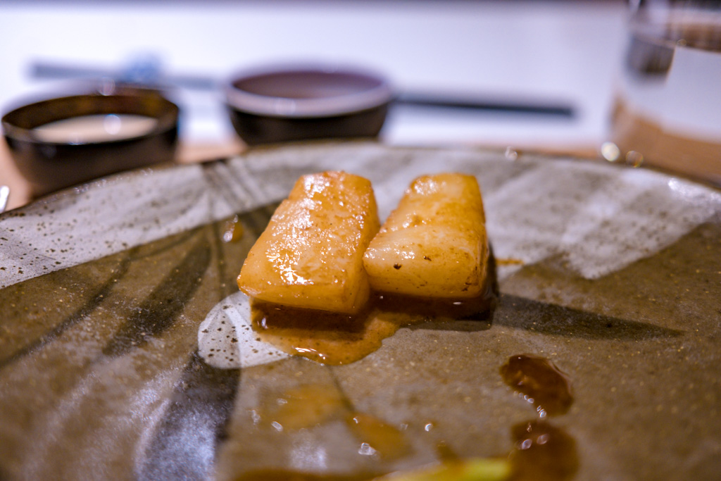 scallops teppanyaki restaurant Villa Park Sun Island Maldives - laugh travel eat