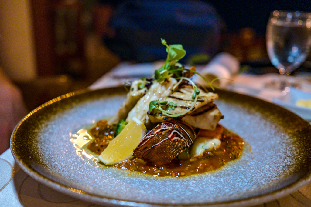 seafood platter Raabondhi Restaurant Royal Island Resort Baa Atoll Maldives - laugh travel eat