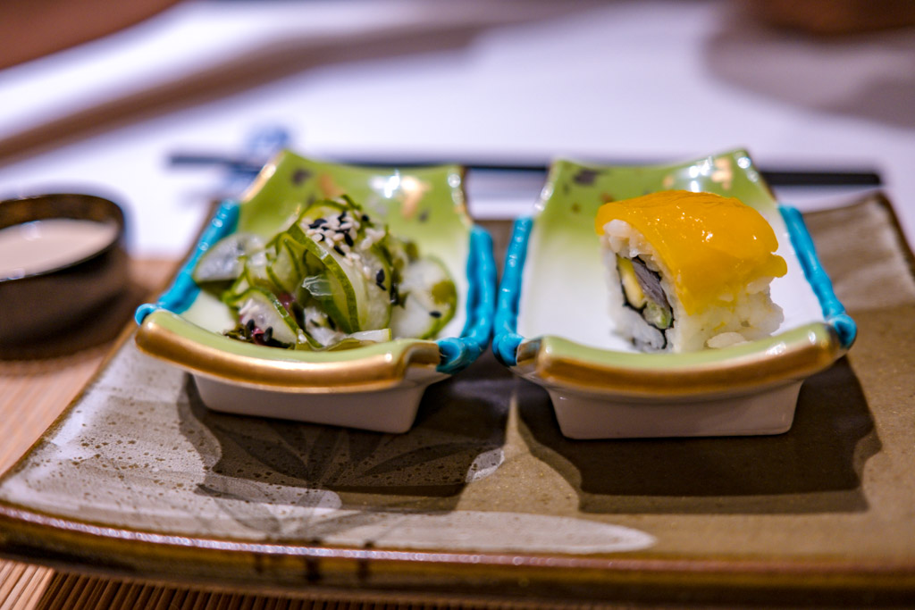 starters teppanyaki restaurant Villa Park Sun Island Maldives - laugh travel eat