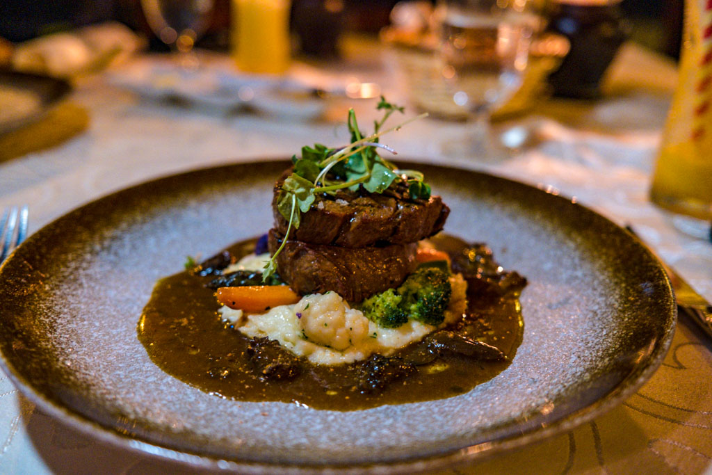 steak Raabondhi Restaurant Royal Island Resort Baa Atoll Maldives - laugh travel eat