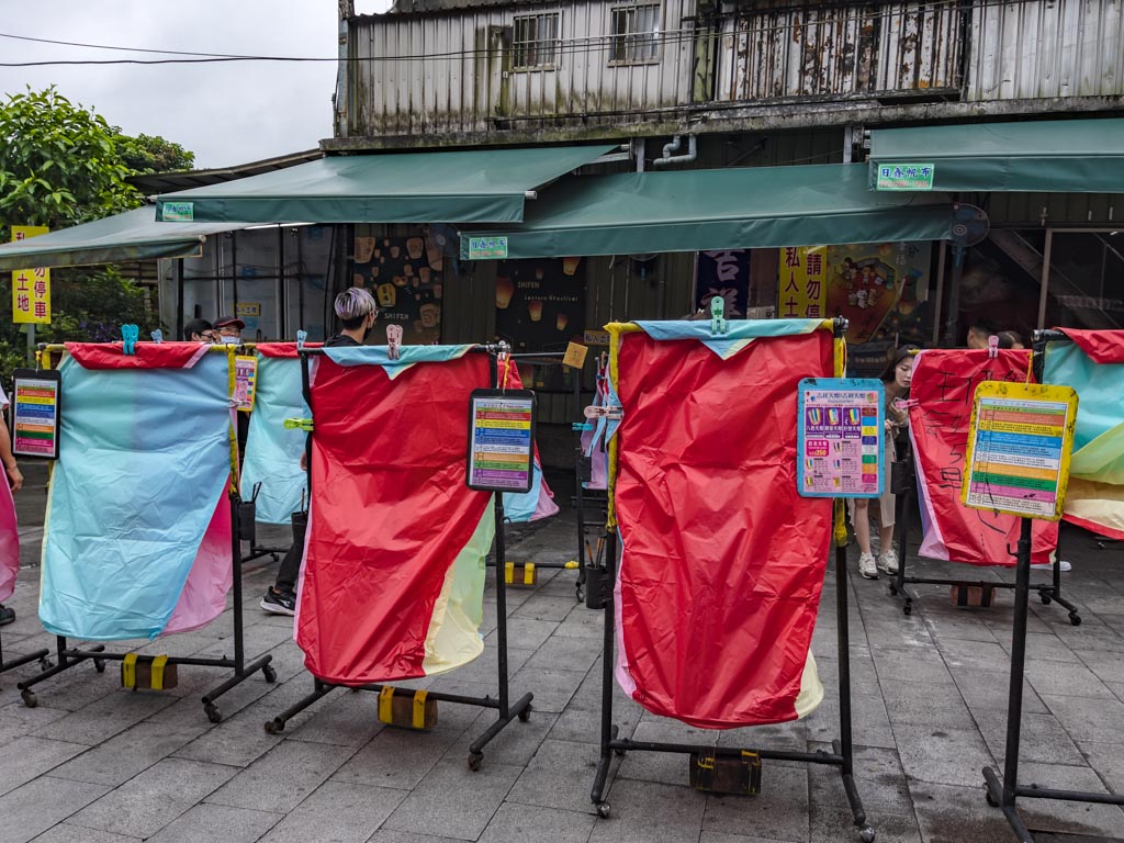 sky lantern relaxing pingxi old street taipei taiwan - laugh travel eat