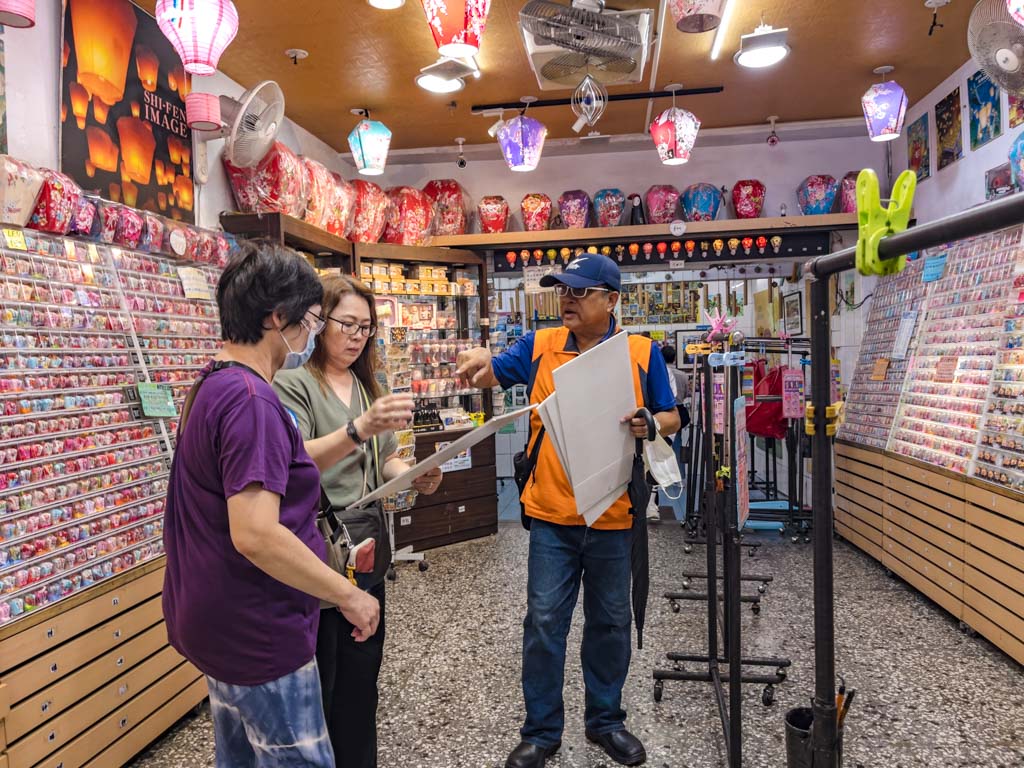 sky lantern relaxing pingxi old street taipei taiwan - laugh travel eat