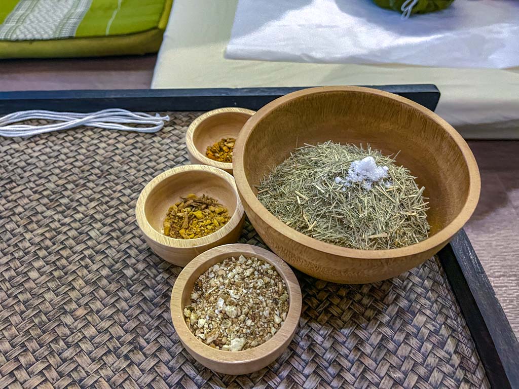 herbal compress thaihand massage workshop bangkok thailand - laugh travel eat
