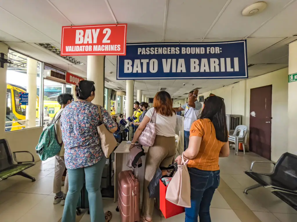 cebu city to moalboal bus bato via barili cebu south bus terminal cebu city cebu philippines - laugh travel eat