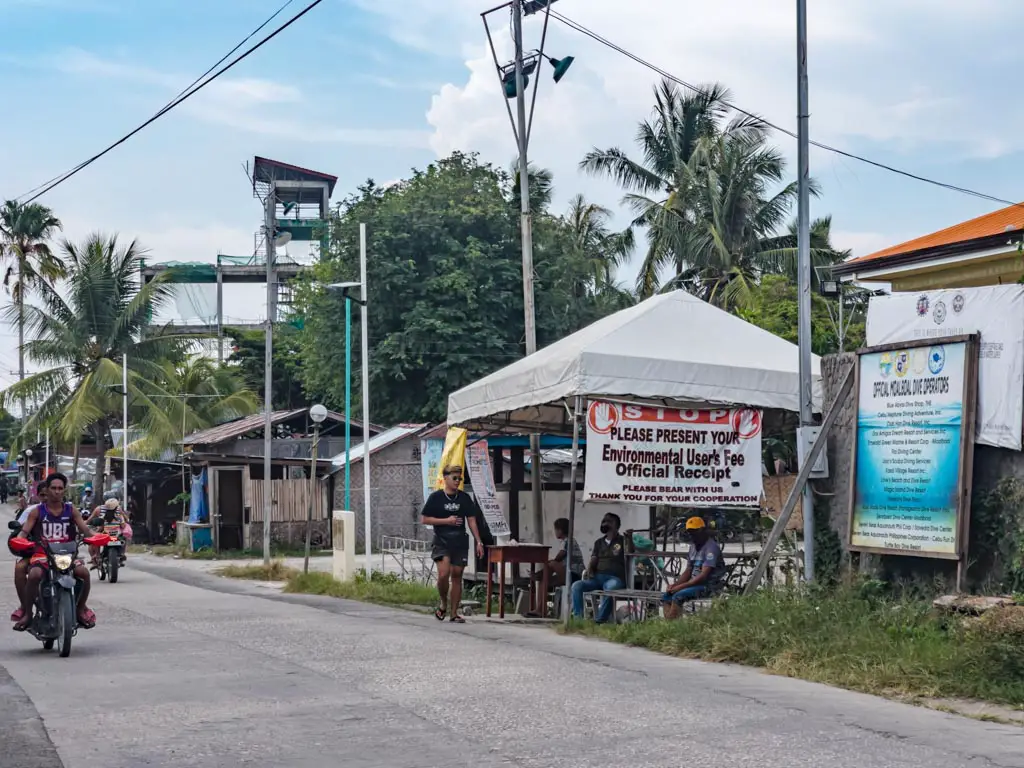tourist fee moalboal cebu philippines - laugh travel eat