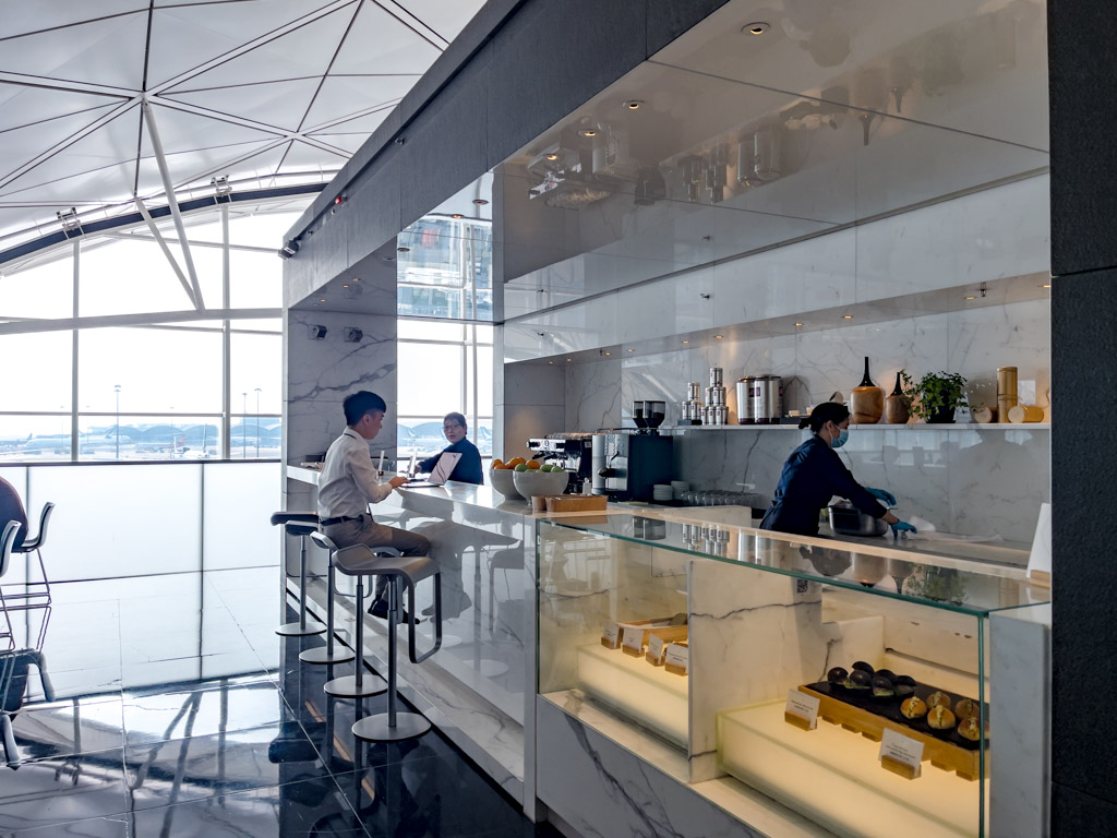 Fiji Airways cathay pacific first class lounge hong kong airport - laugh travel eat