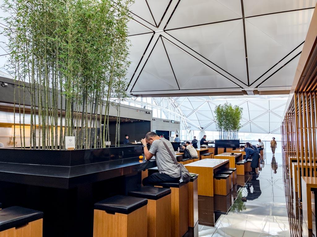 Fiji Airways cathay pacific first class lounge hong kong airport - laugh travel eat