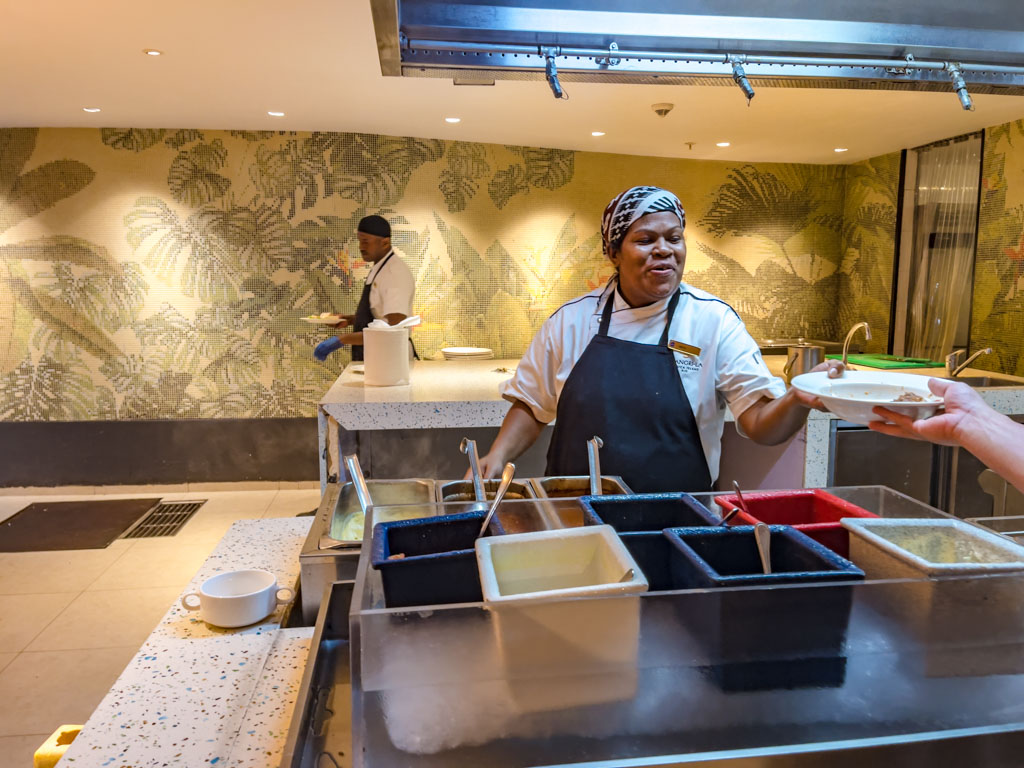 dinner buffet lagoon restaurant Shangri-la yanuca island coral coast Fiji - laugh travel eat