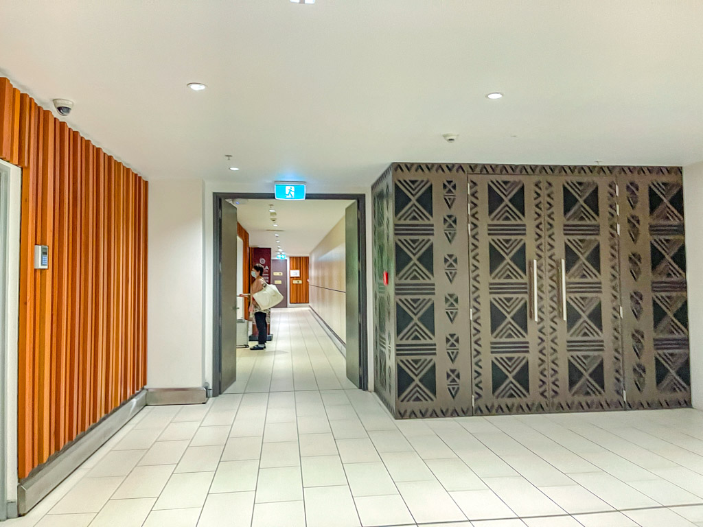 fiji airways lounge at Nadi International Airport Fiji - laugh travel eat