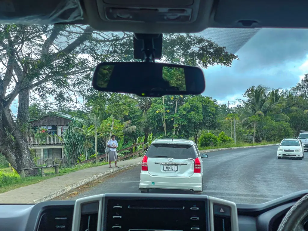 hitch hiking Fiji - laugh travel eat