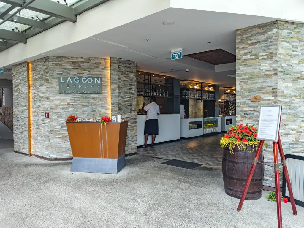lagoon terrace buffet restaurant Shangri-la yanuca island coral coast Fiji - laugh travel eat