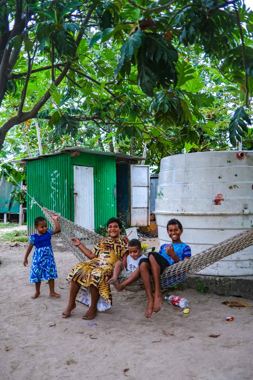 village and church visit Calendonian Sky Captain Cook Cruise Fiji - laugh travel eat