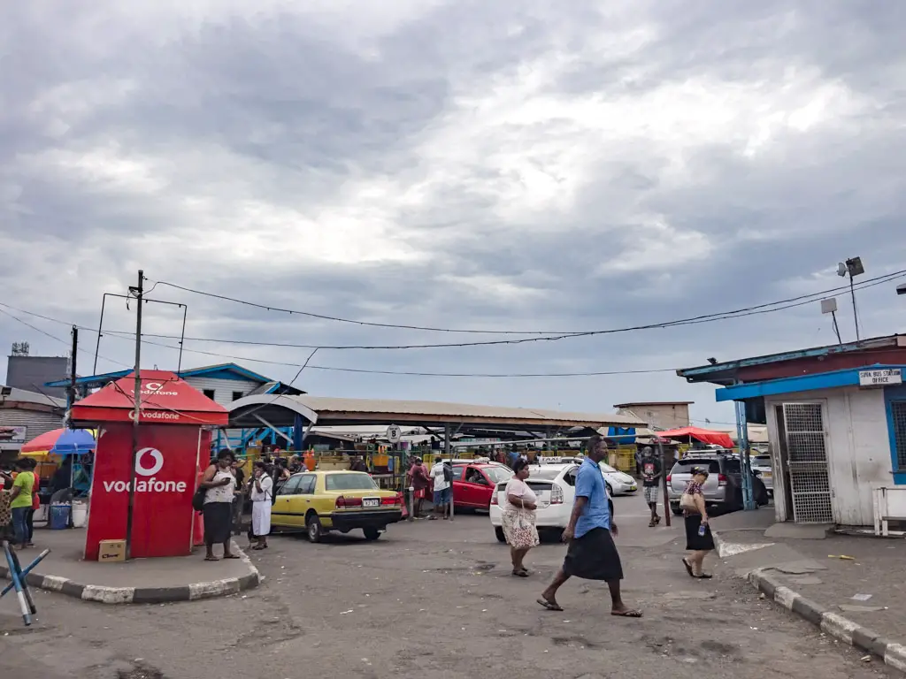 main bus station Suva Fiji - laugh travel eat