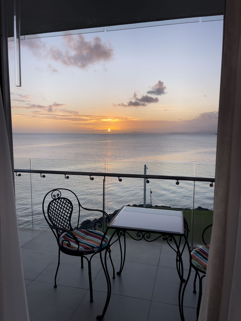 sunset ocean view victoria room grand pacific hotel suva Fiji - laugh travel eat