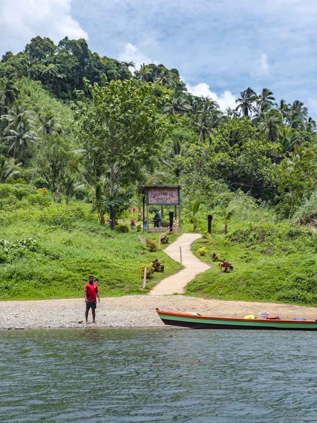 village visit river tubing near Suva Fiji - laugh travel eat