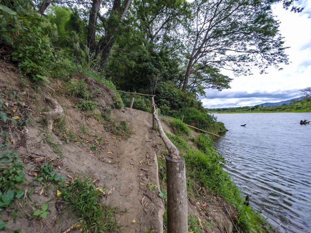 walk up to village river safari Sigatoka Fiji - laugh travel eat