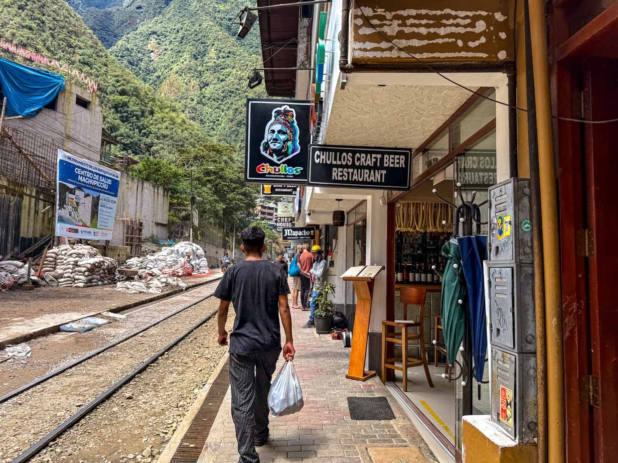 Chullos Craft Beer Restaurant machu picchu day 5 Alpaca Expeditions Salkantay Trek Cusco Peru - laugh travel eat