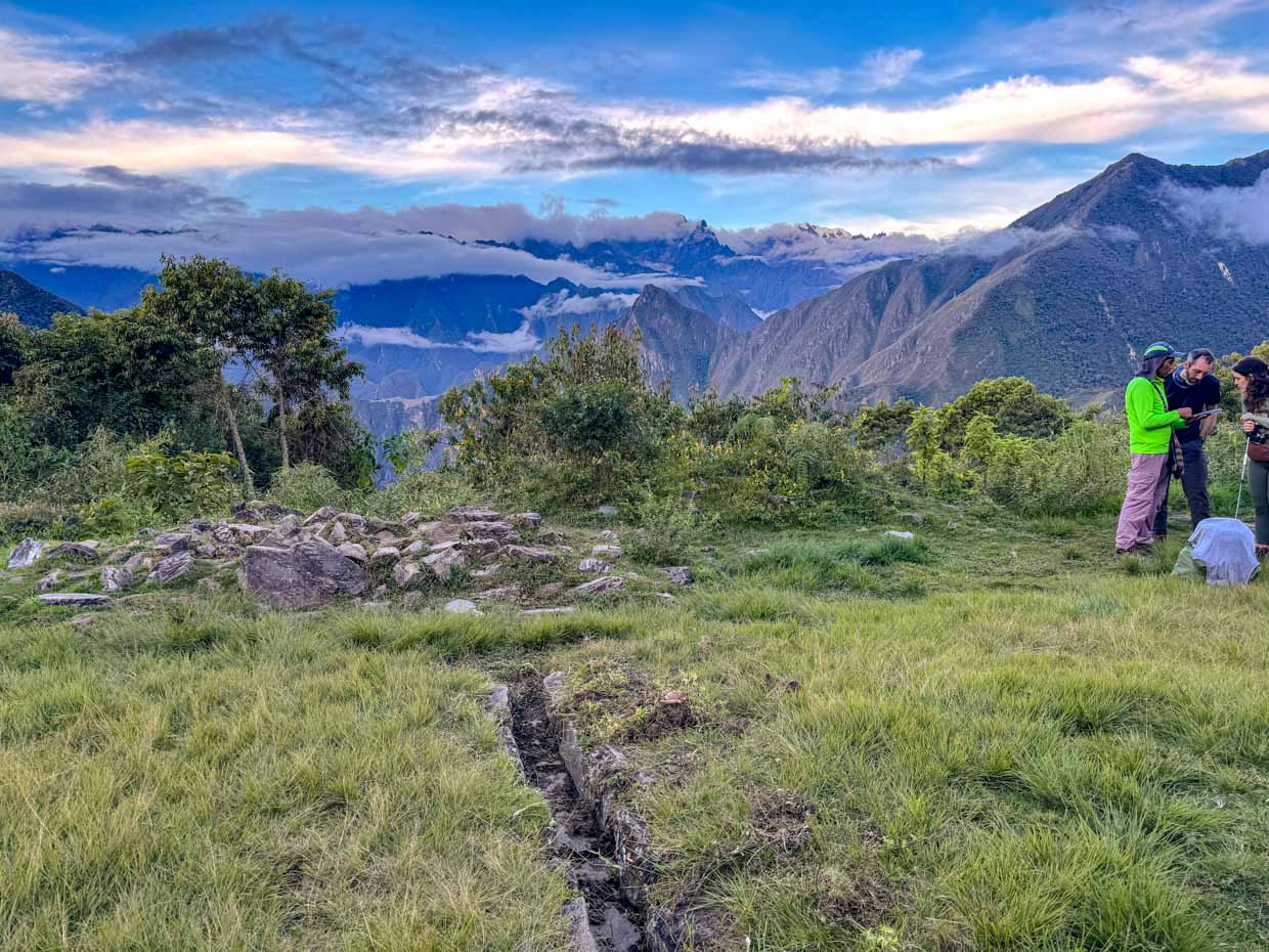 machu picchu viewpoint to Llactapata Inca Ruins inca trail day 3 Alpaca Expeditions Salkantay Trek Cusco Peru - laugh travel eat