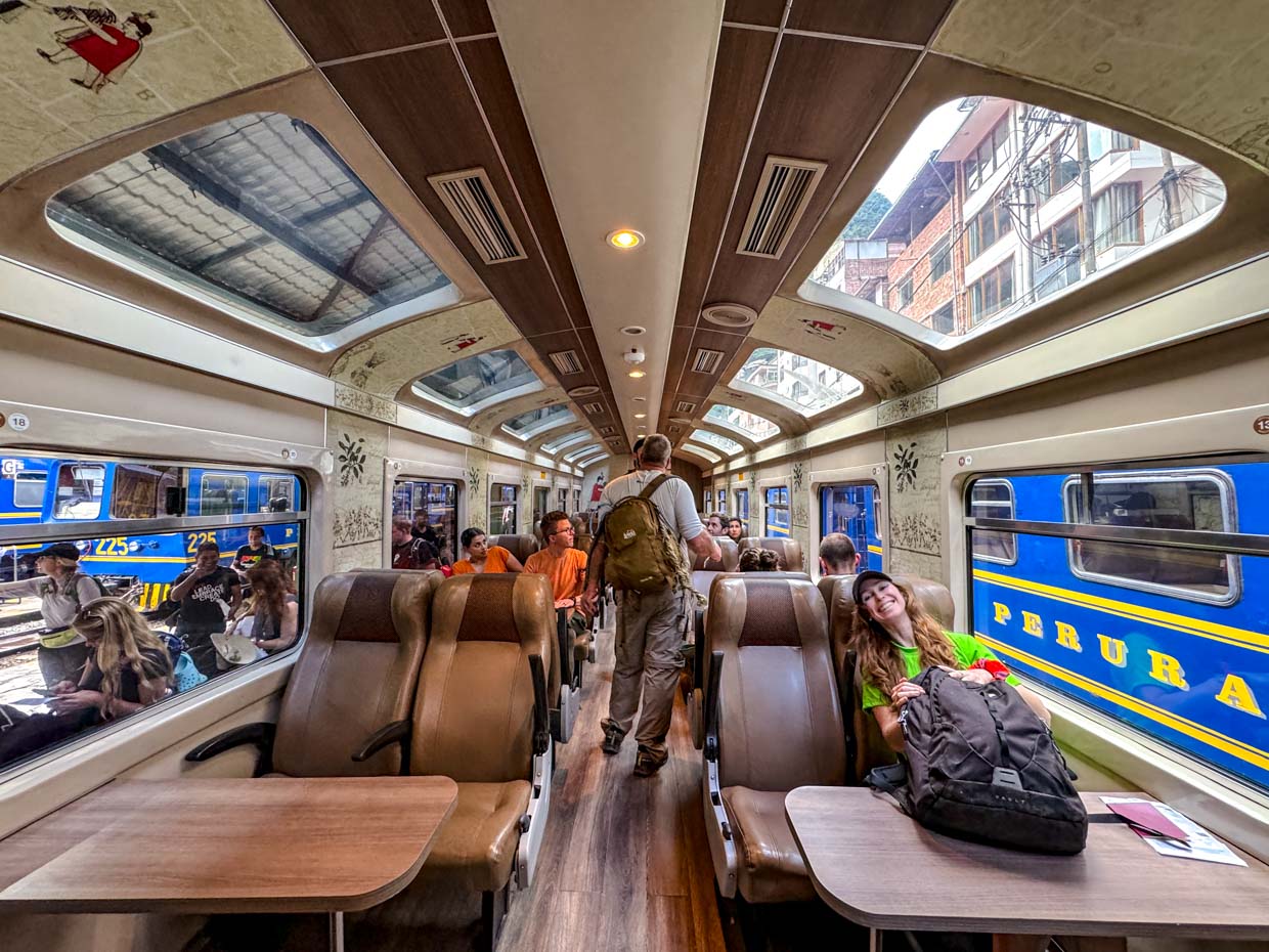 Train to Ollantaytambo machu picchu day 5 Alpaca Expeditions Salkantay Trek Cusco Peru - laugh travel eat