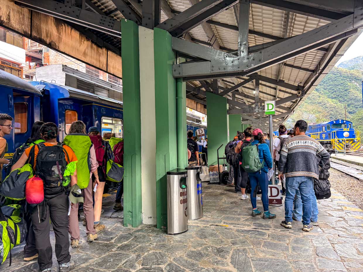 Train to Ollantaytambo machu picchu day 5 Alpaca Expeditions Salkantay Trek Cusco Peru - laugh travel eat