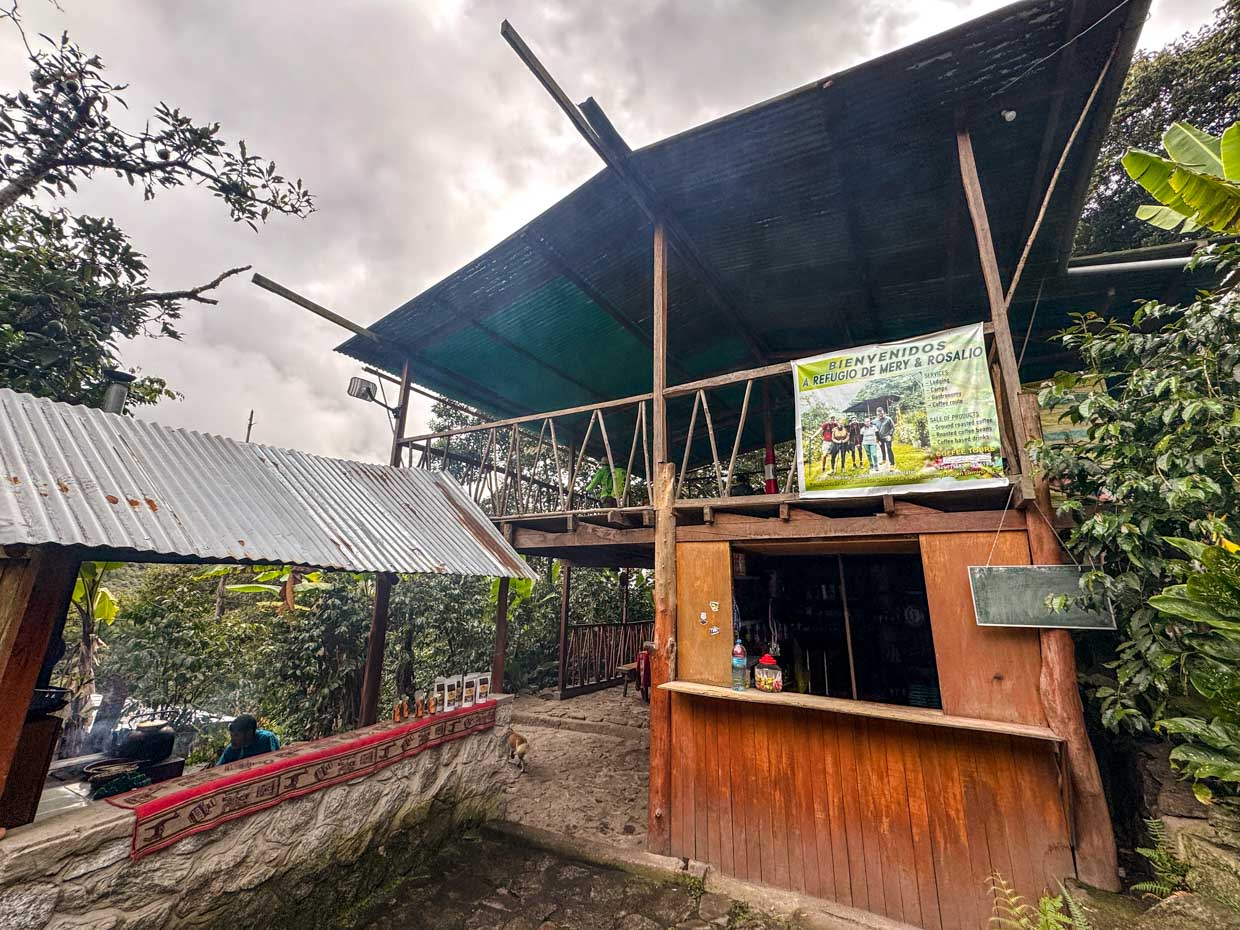 coffee farm on inca trail day 3 Alpaca Expeditions Salkantay Trek Cusco Peru - laugh travel eat