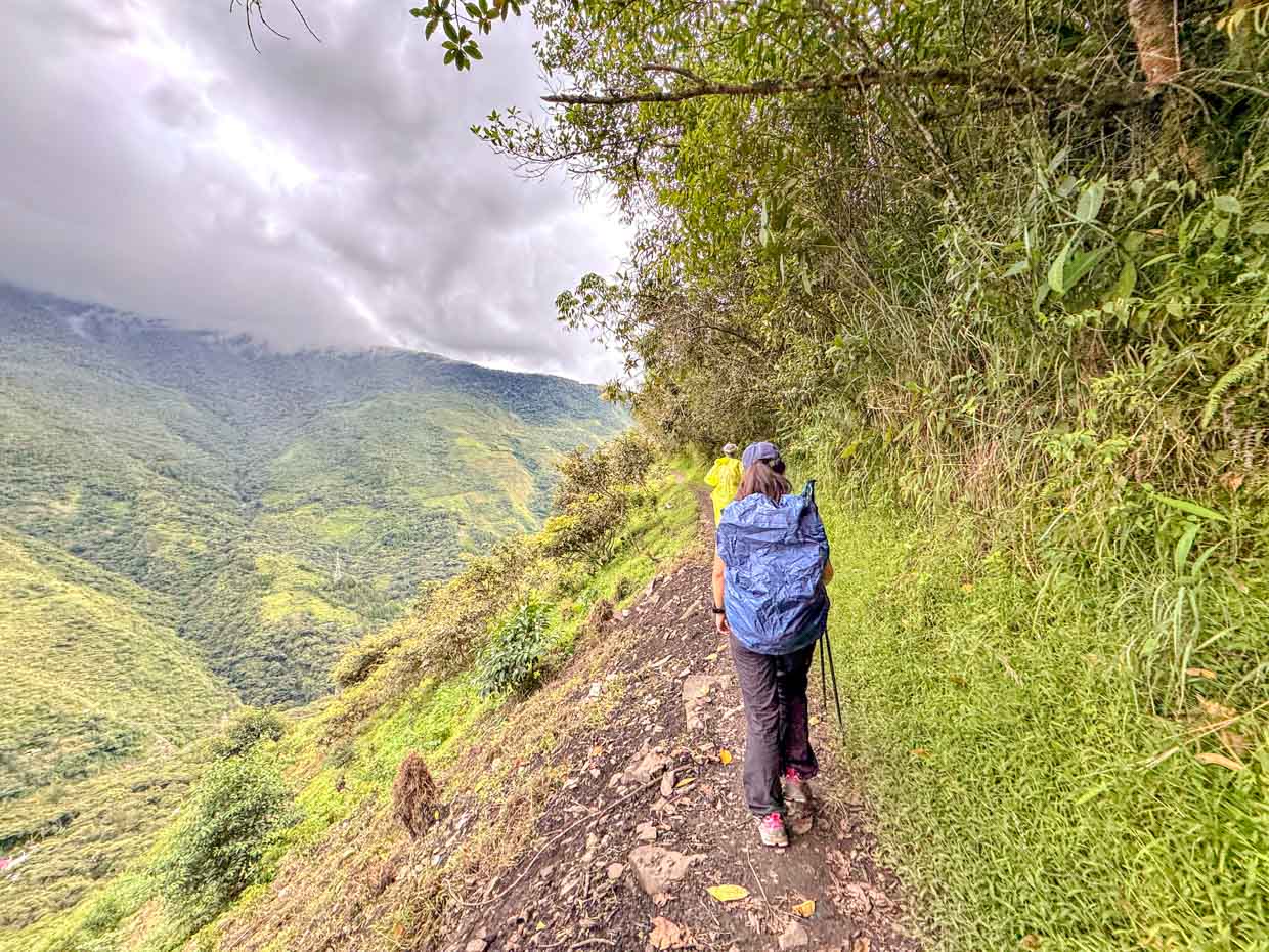 coffee farm to hilltop rest stop inca trail day 3 Alpaca Expeditions Salkantay Trek Cusco Peru - laugh travel eat